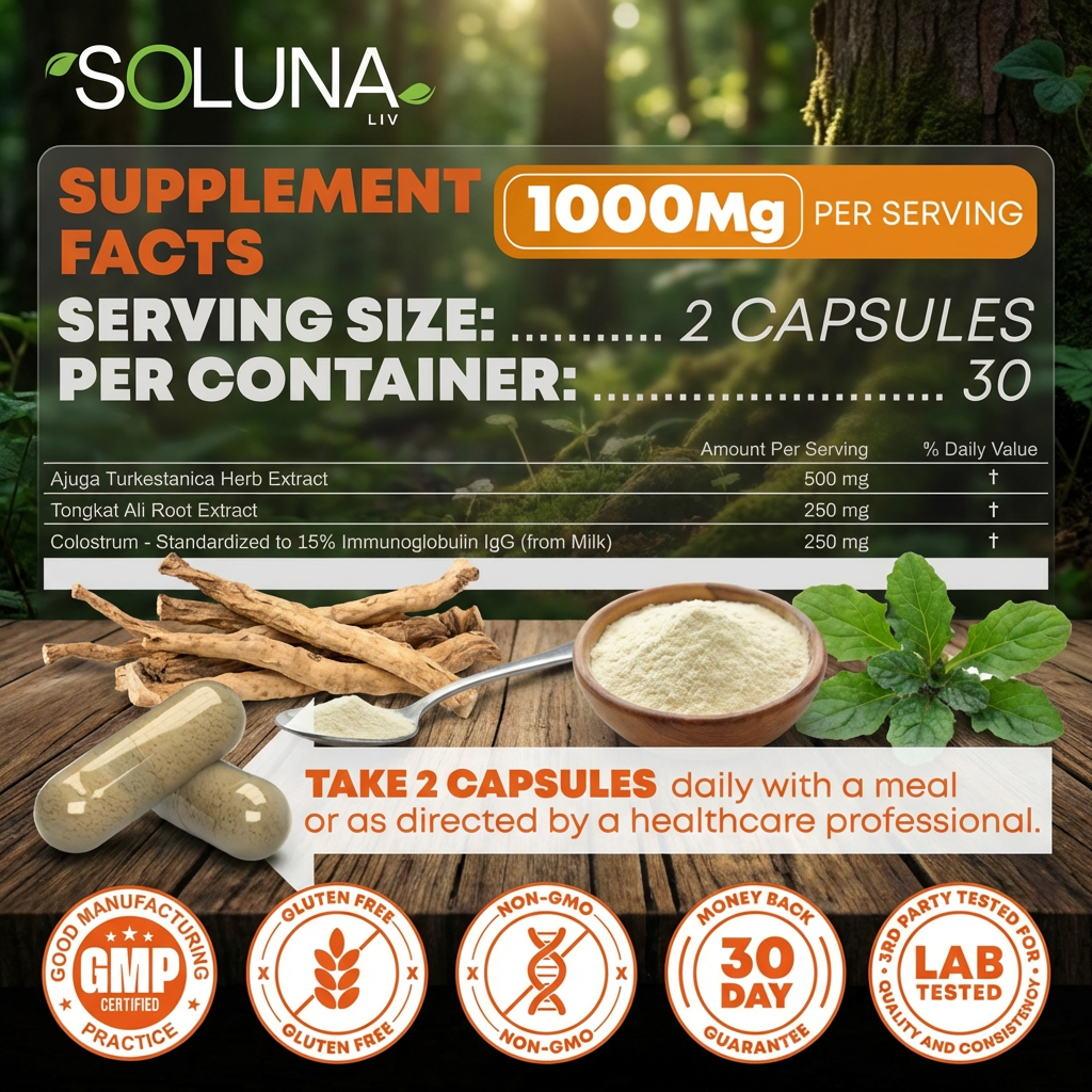 SolunaLiv - Turkesterone & Tongkat Ali Supplement