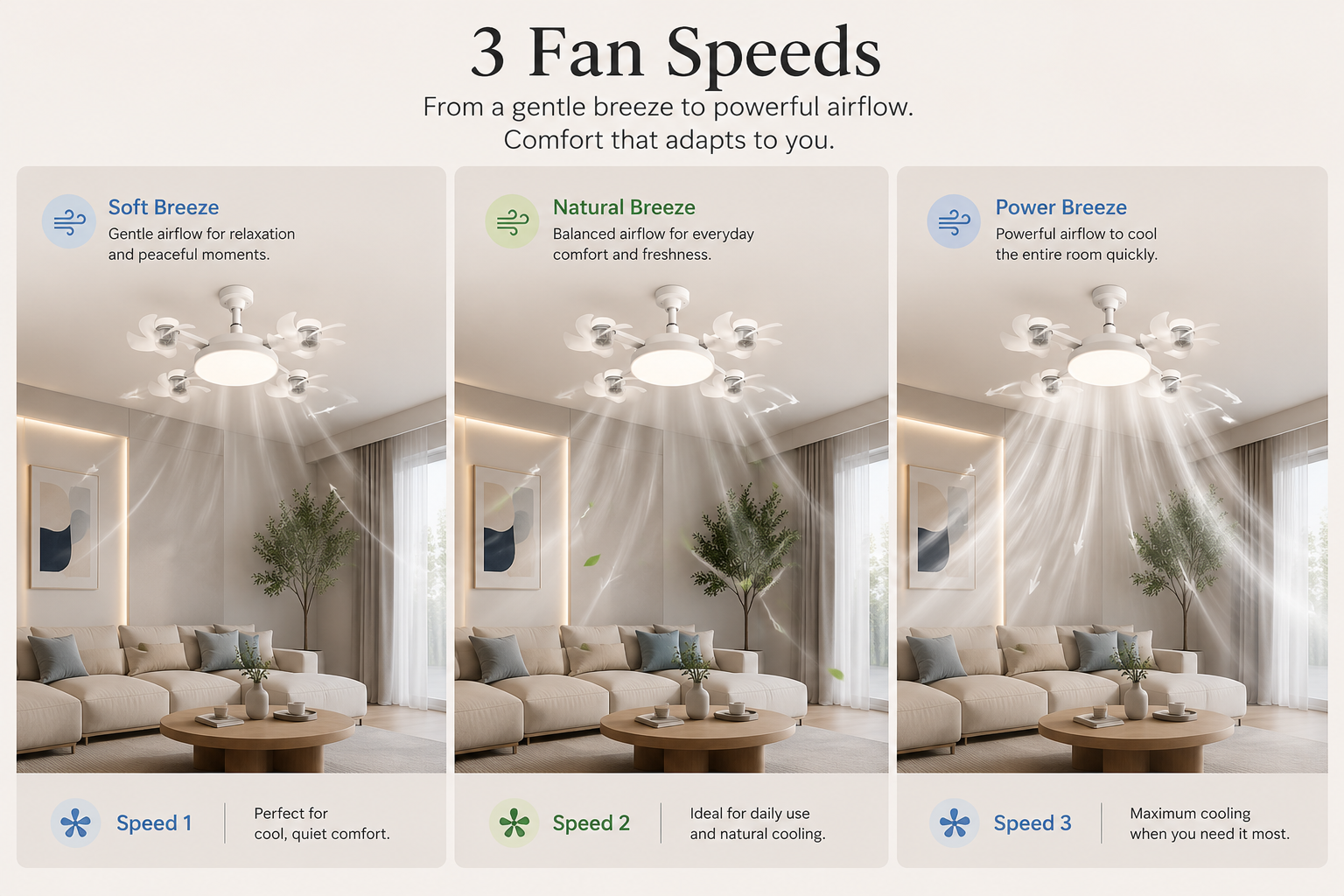 Solunaliv Aura™ Ceiling Light Fan