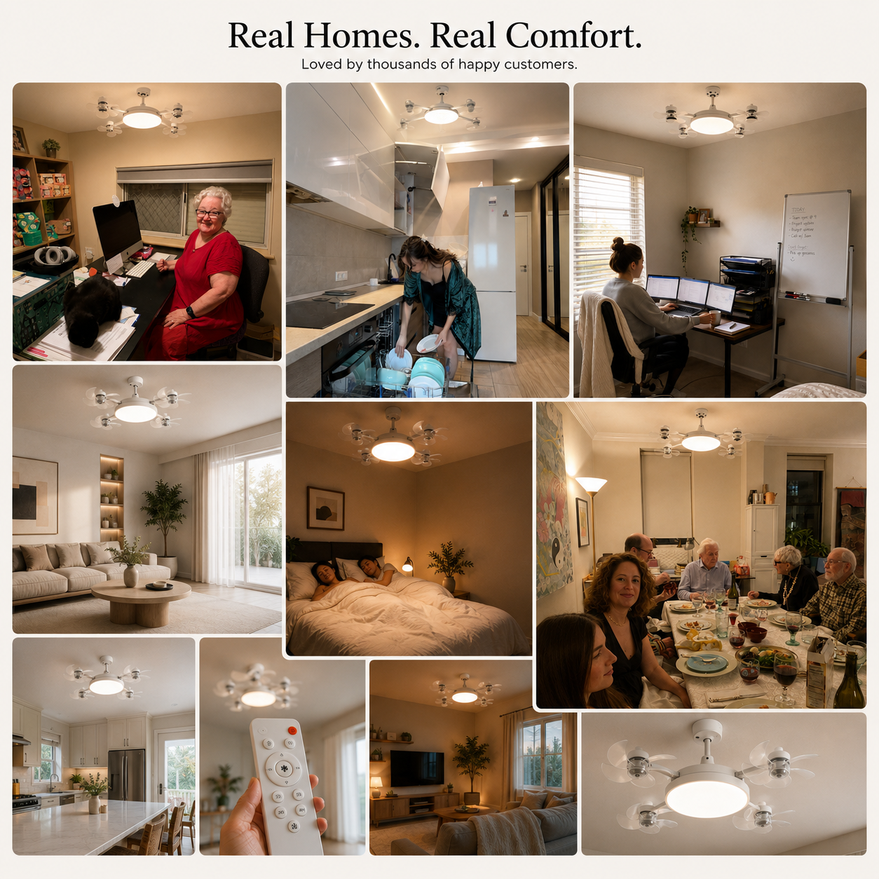 Solunaliv Aura™ Ceiling Light Fan