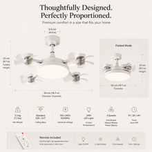 Solunaliv Aura™ Ceiling Light Fan