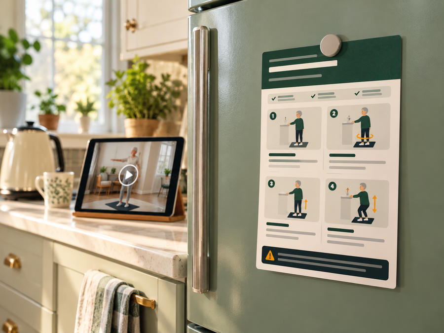 The Footing Routine large-print card