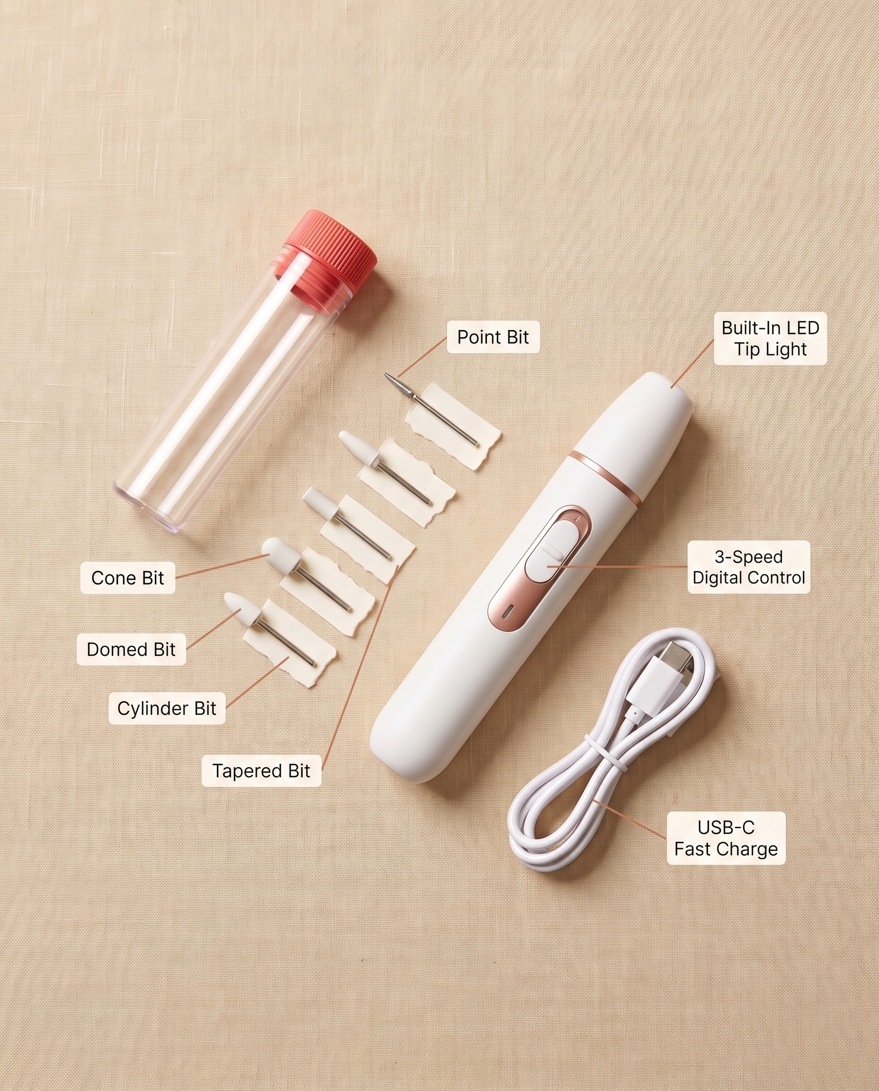 The Ritual Grinder - Electric Nail File & Buffer